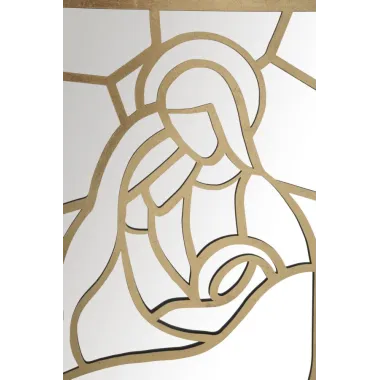 PANEL NATIVITY GOLD PROSTOKĄTNY 120X2X66 cm